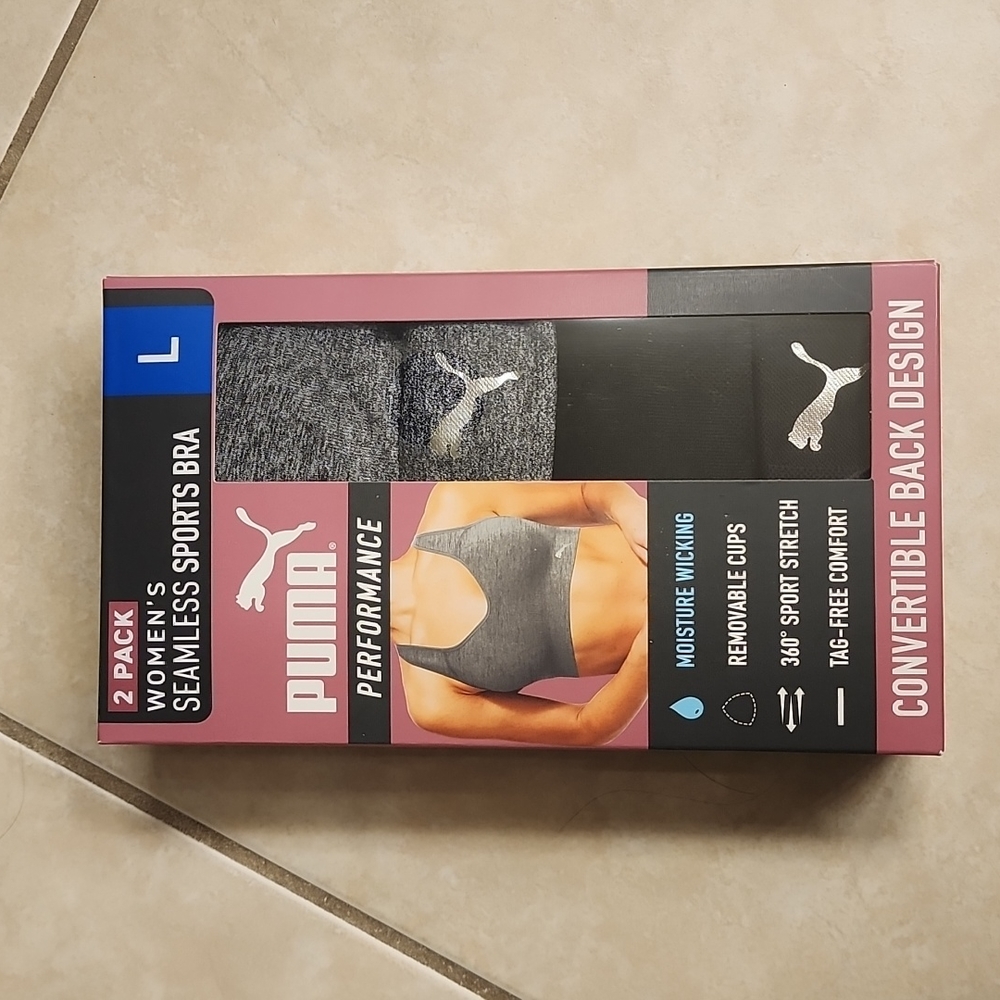 Puma sports bra 2 pk